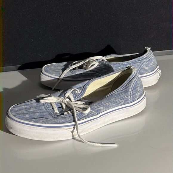 Classic Vans Unisex Blue Jean Style Sneakers - Timeless Style! Size 7.5 - Picture 3 of 14